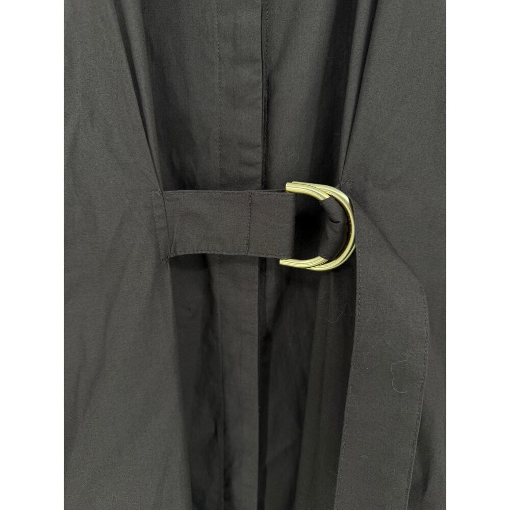 Title: J. McLaughlin Minae Brown Cotton D-Ring Belted Midi Shirt Dress Size XL - Picture 5 of 14